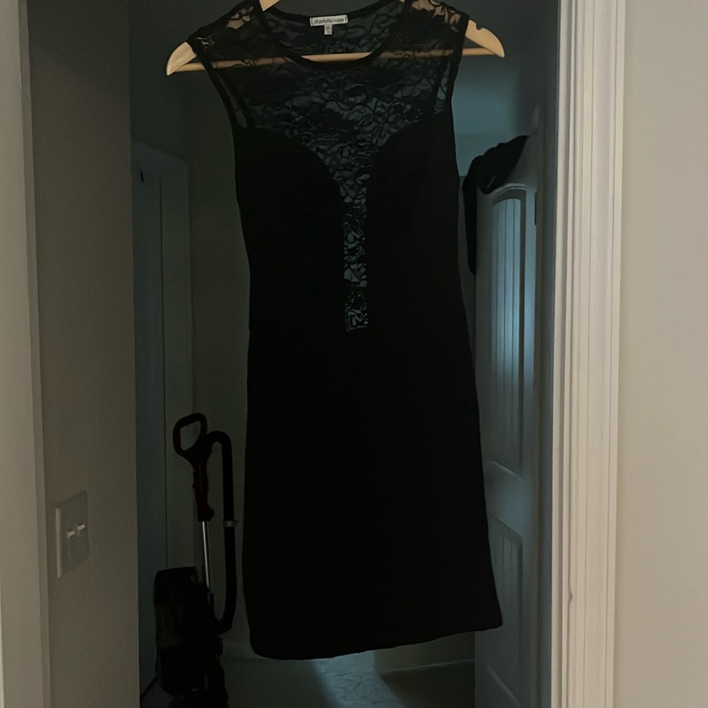 Black lace dress